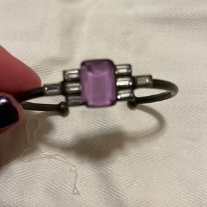 Lauren Hope bangle bracelet purple stone